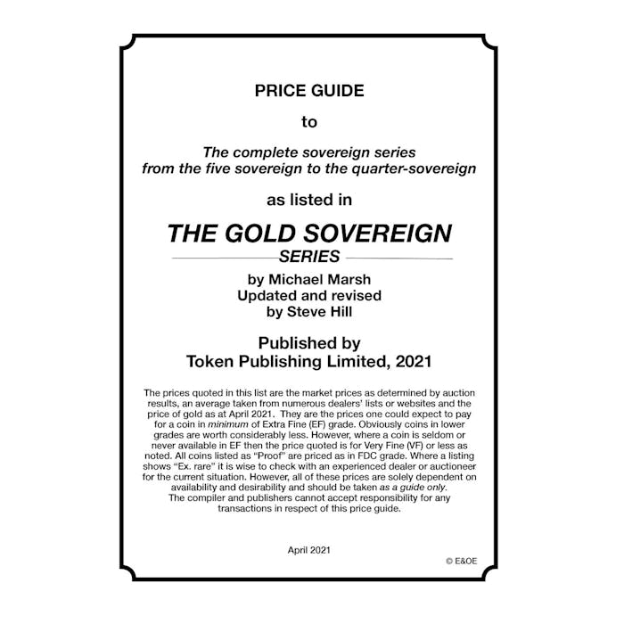 Soveiegn Price Guide.jpg Sovereign Series Price Guide - Token Publishing Shop